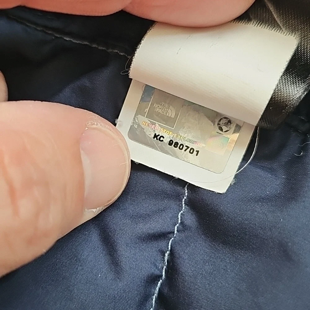The North Face Men'sPuffer Jacket - Navy and Gray
